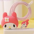 thumbnail image 1 of MINISO Sanrio Anime Hello Kitty Kuromi accesorios, Cable enrollador protector antimordedura para cargador de IPhone, cubierta protectora, regalo, 1 of 4