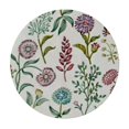 Botanical Round Tablecloth,Table Cover for Indoor Outdoor Party