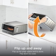Ninja Flip Toaster Oven & Air Fryer, 8-in-1 Functionality, Storage Space, Air Fry Basket, Sheet Pan, Wire Rack & Removable Crumb Tray, SP151 Stainless