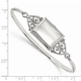 thumbnail image 2 of Beautiful Sterling Silver Polished Rectangular 20mm Locket Bangle, 2 of 2