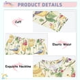 thumbnail image 3 of FORMRS Long Sleeve Top and Pants Pajama Set for Niños 2-Piece Sleepwear, Sizes 18M-8Y, Birds with Strawberries, 3 of 6