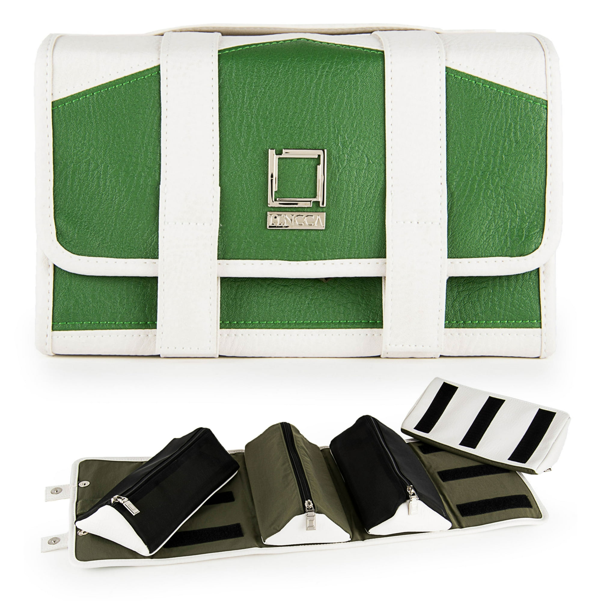 Compact Foldable Travel Toiletry Kit Bag with Removable Pouches - Main Image