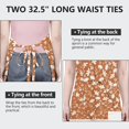 thumbnail image 6 of Autumn Fall Leaves Pattern Apron-Garden Aprons for Women with Pockets-Cotton Linen Waterproof Kitchen Cooking Gardening Aprons Adjustable for Kitchen,Cooking,BBQ and Salon 33"x27", 6 of 7