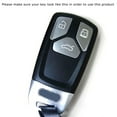 thumbnail image 2 of Chrome Finish Blue TPU Key Fob Protective Cover Case For 2017-up Audi A4 A5 Q7, 2016-up Audi TT 3-Button Smart Key, 2 of 9