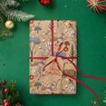 thumbnail image 4 of Papel de regalo WRAPAHOLIC, papel kraft navideño, 43 x 10 m, rollo pequeño, 4 of 7