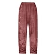 thumbnail image 5 of ShiShine Capri Pants for Women Casual Floral Print Pants Elastic High Waist Drawstring Beach Trousers, 5 of 6