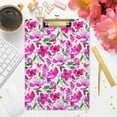 thumbnail image 7 of FMSHPON Watercolor Pink Flowers Clipboard Hardboard Wood Nursing Clip Board and Pull for Standard A4 Letter 13x9 inches, 7 of 7