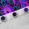 thumbnail image 4 of Manfei Boho Style Flower Curtains Pack of 2 (42x84 Each),Retro Bohemian Floral Curtains Blackout,Purple Blue Bedroom Curtains For Girl Boy,Luxury Bedroom Decor, 4 of 6
