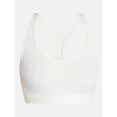 thumbnail image 4 of No Boundaries Cotton Stretch Ribbed Racerback Bralette, Women's XS-3XL, 4 of 4