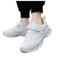 thumbnail image 3 of XZNPDUCQ Kids Shoes for Boys Girls Children Tennis Sports Athletic School Running Sneakers Casual Shoes Breathable Walking Shoes (White,1.5), 3 of 9