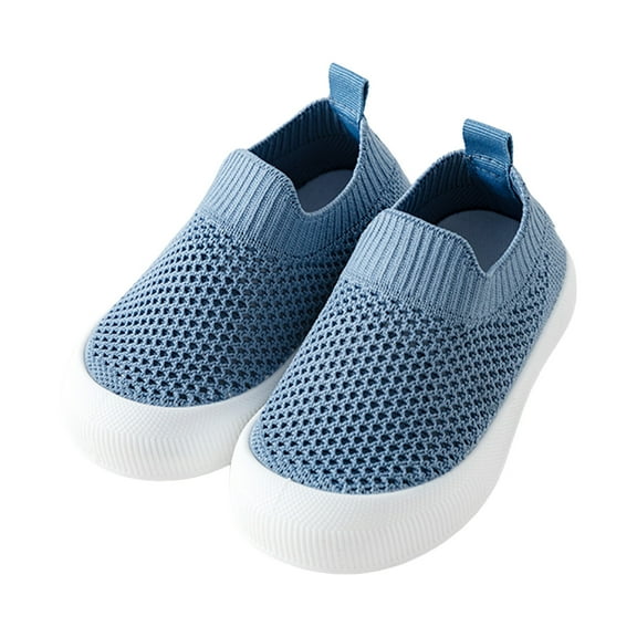 OSOLU Toddler Girls Boys Kids Leisure Shoes Mesh Soft Bottom Breathable On Sport Shoes Socks Shoes Baby Cozy Footwear, 6-12Months