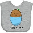 thumbnail image 3 of Inktastic Little Spud Blue Boys or Girls Baby Bib, 3 of 4