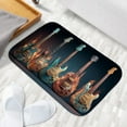 thumbnail image 6 of 1pc Five Electric Guitars on Fire Absorbent Non-Slip Bathroom Thickened Flannel Rug Decor,Soft,Quick Drying,Suitable For Indoor/outdoor Use,Bathrooms,Bedrooms,Kitchens,Terrace,Laundry Rooms,16"x24", 6 of 9