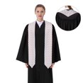 thumbnail image 4 of Haiem Red Blue Polka Dots Pattern Graduation Stole 2024 | Premium Satin Sash for Graduation Ceremony, 4 of 7