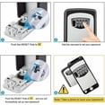 thumbnail image 2 of Secure Key Box with 4-Digit Code, Waterproof Rustproof, for Home, Office, Garage, Gym - Wall Mountable, 2 of 5