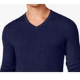 thumbnail image 2 of Alfani Mens Heathered Knit Sweater, Blue, Small, 2 of 2