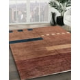 thumbnail image 2 of Ahgly Company Indoor Square Abstract Orange Abstract Area Rugs, 5' Square, 2 of 6