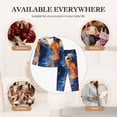 thumbnail image 6 of Xecao Galactic Dog Swirls Art Print Women Pajamas Set Soft Sleepwear Pjs long Sleeve Button Down Nightwear with Long Pants, 6 of 6