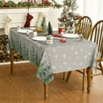 thumbnail image 4 of Christmas Tablecloth 60x84 Inch Rectangle,Christmas Tree Merry Christmas Xmas Winter Table Cloth Holiday Table Cover for Party Dinner Decor, 4 of 6