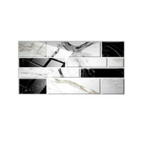 Peel and Stick Backsplash Marble Stone Backsplash Tile for Kitchen Self Adhesive Peel and Stick Backsplash Tile Peel and Stick Wall Tiles for Bathroom Shower Furniture Camper 4"x8"