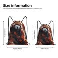 thumbnail image 2 of Saiise Red Panda Autumn Branches Pattern Sports Drawstring Backpack - String Swim Gym Bag with Wet Proof Pocket for Women&Men-Medium, 2 of 6