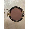 thumbnail image 2 of Miu Miu Round Light Havana / Brown Gradient Sunglasses Made In Italy Tortouise, 2 of 6
