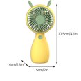 thumbnail image 4 of Fiudx Ofertas de la semana Pequeño ventilador eléctrico portátil recargable de mano Mini ventilador de mano para estudiantes dormitorio de clase, 4 of 6