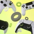 thumbnail image 4 of PlayVital 3 Pairs Silicone Aim Assist Target Motion Control Precision Rings for ps5, for ps4, for Xbox Series X/S/One / 360, for Switch Pro, for Steam Deck - Clear Black White & Glow in Dark Green, 4 of 7