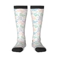 thumbnail image 2 of Lsque Colorful Butterfly Printed Crew Socks Men's Women's LightWeight Thin Casual Calf Socks ,Knee High Socks,Cotton Socks, 2 of 9