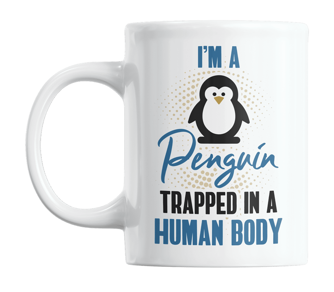Mug and Coaster by Inky Penguin I Love Hummus 