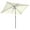 Crème Blanche, variante sur Outsunny Parasol Inclinable pour Patio, Parasol de Jardin de Marché avec Manivelle Blanc Crème