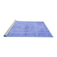thumbnail image 2 of Ahgly Company Machine Washable Indoor Rectangle Abstract Blue Contemporary Area Rugs, 2' x 5', 2 of 4