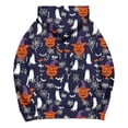 thumbnail image 3 of APEXFWDT Halloween Hoodie for Women Halloween Graphic Oversized Sweatshirt Long Sleeve Novelty Pullover Top, 3 of 5