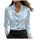 thumbnail image 2 of Ailaofu Women Y2K Floral Long Sleeve Tee Flower Graphic Crop Top Crew Neck Slim Fit T-Shirts Casual Dressy Blouse Shirts Top, 2 of 5