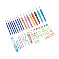thumbnail image 3 of Soft Silicone Handle Crochet Hook Set Knitting Needles for Home Use Sewing DIY, 3 of 10