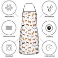 thumbnail image 6 of Pofeuu Horses Print Aprons with Pockets, Cute Aprons for Kitchen, Cooking, Server, Barber, Chef Apron, 6 of 7
