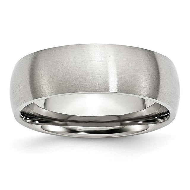 Bande Brossée en Acier Inoxydable de 7 mm - Taille 7.5