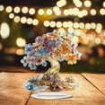 thumbnail image 6 of Olilia 8 inch Acrylic 2D Tree of Life for Positive Energy, Good Luck, Money, FengShui Bonsai Tree Gemstone Tree for Home Office Desk Decor, Spiritual Birthday Gift for Women, 6 of 6