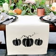 thumbnail image 2 of Pumpkin Cotton Canvas Table Runner, 2 of 2