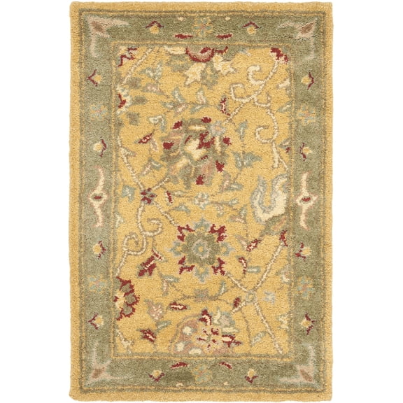 SAFAVIEH Antiquity Lilibeth Oriental Wool Area Rug, Gold, 2'3" x 4'