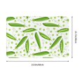 thumbnail image 3 of Non Slip Door Mat, green Peas funny Fast Drying Bath Tub Mats, Absorbent Bathroom Rugs Entrance Welcome Mat, Bath MatS for Tub, Floor, Home, Kitchen, Hotel,16x24in, 3 of 6