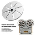 thumbnail image 4 of Sound Tape Empty Reel, 8 Hole Lightweight 1/4 Empty Tape Reel  for Rewinding Black,Silver,Gold, 4 of 7