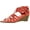 Blush, variant on DIVIANA NICKI-18 Womens Cut Out Back Zip Wedge Sandals