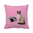 thumbnail image 1 of Coussin de Lecture Chat Art Déco Mode pour Canapé, 1 of 3