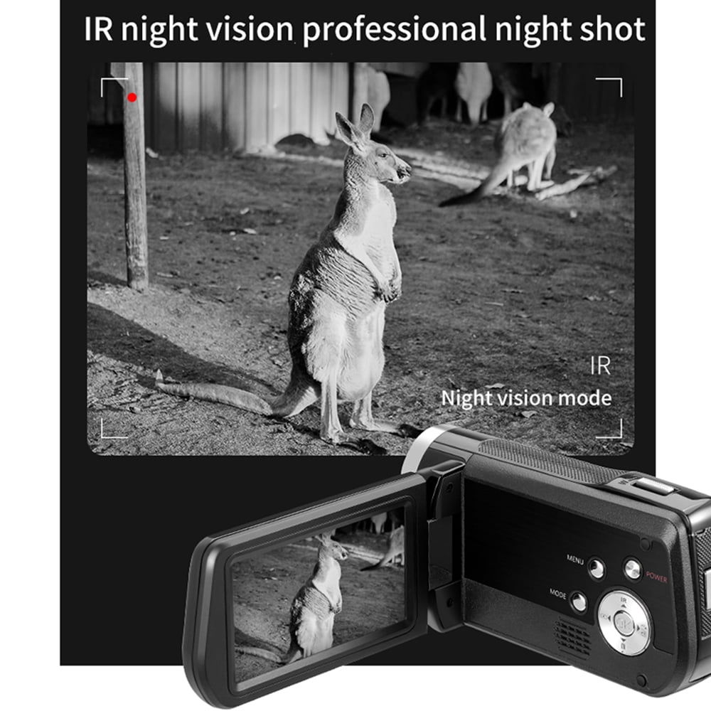 ORDRO AC2 IR Night Vision 4K 30X 48MP Digital Video Camera Camcorder