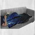 thumbnail image 6 of Night Soft Flannel Fleece Throw Blanket, Misty Nature Scene of Autumn Forest in Thuringia Germany Tranquil Woodland, Cozy Plush for Indoor and Outdoor Use, 60" x 80", Blue Green White, by Ambesonne, 6 of 6