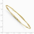 thumbnail image 2 of 14K Yellow Gold bracelet Bangle Twisted 2.5 mm Polished Slip-on, 2 of 2