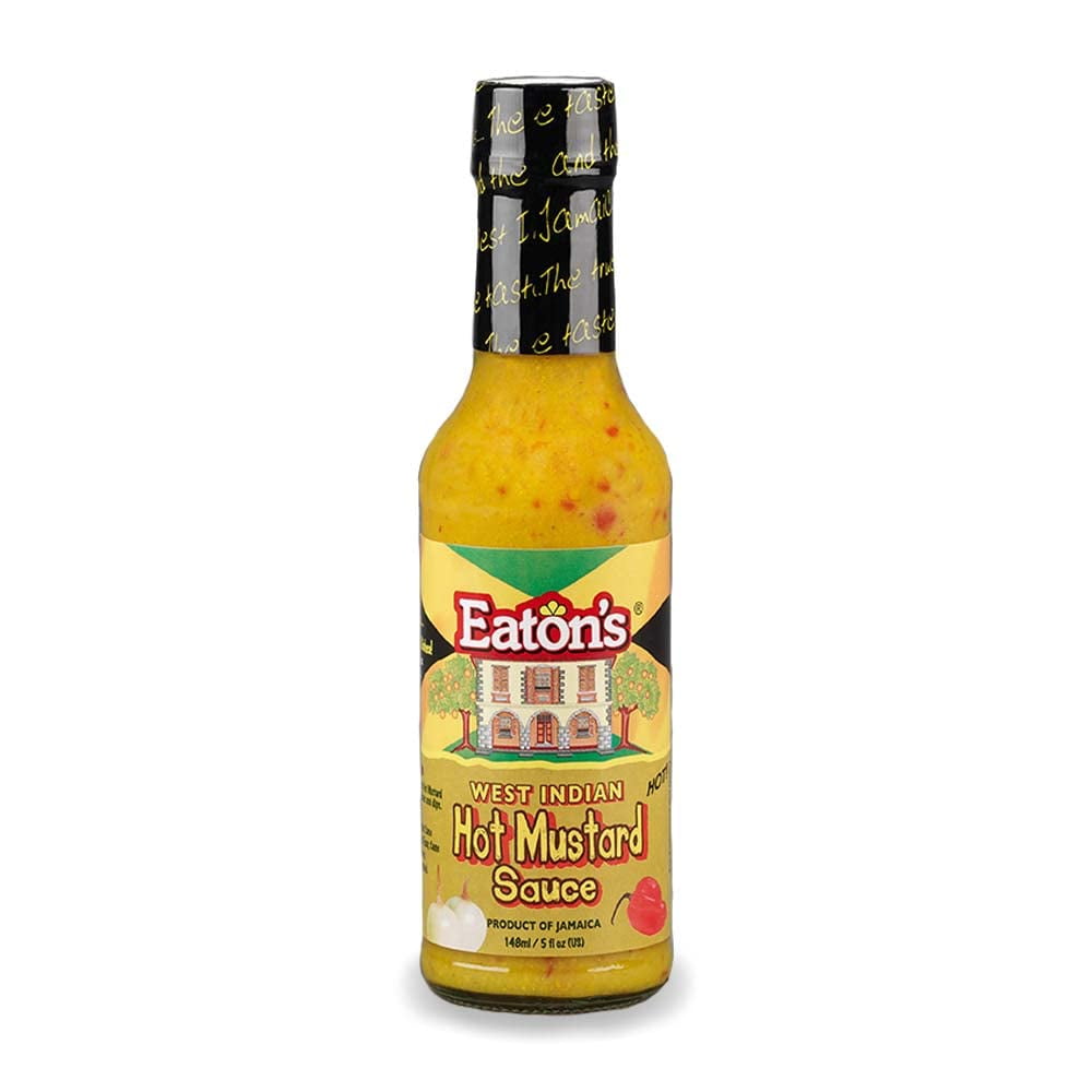 Eaton's West Indian Hot Mustard Sauce Jamaican Jerk Spicy Sauce (1