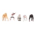thumbnail image 3 of Lot de 10 mini-primates, singes nasiques, gibbons, orangs-outans, lémuriens, animaux décoratifs, 3 of 3