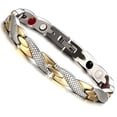 thumbnail image 2 of pulsera de oro y plata con patrón dragón para hombre a la moda, 2 of 4